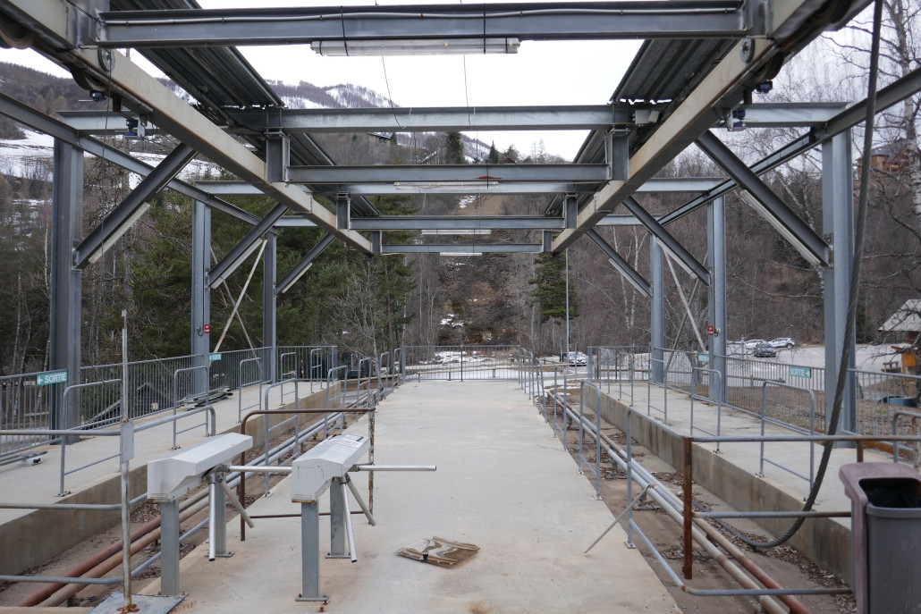 Mittelstation Richtung Skigebiet