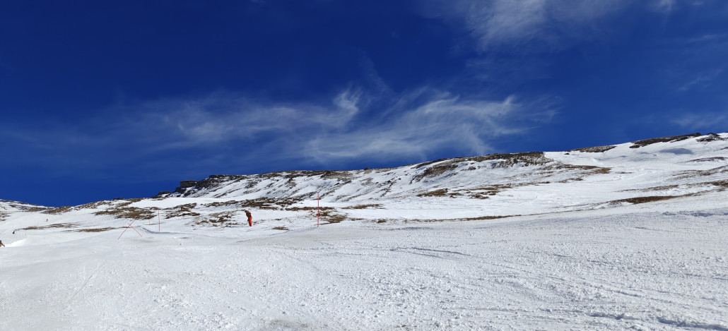 an einigen dünnen Stellen wurde am Nachmittag zur Schaufel gegriffen.