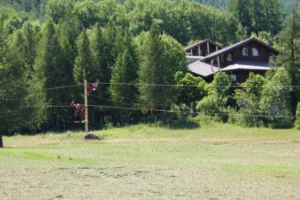 KSSL zwischen Mittelstation und Dorf der nun auch abgebaut wurde