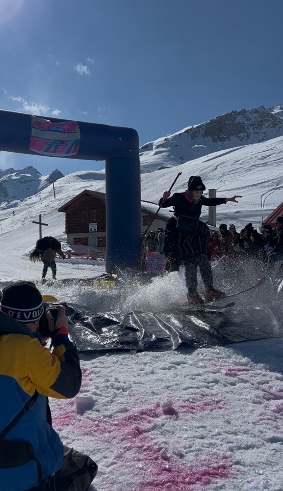 Waterslide mit die Marie und die Peluche