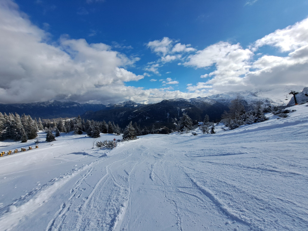 Törleckabfahrt am Vormittag