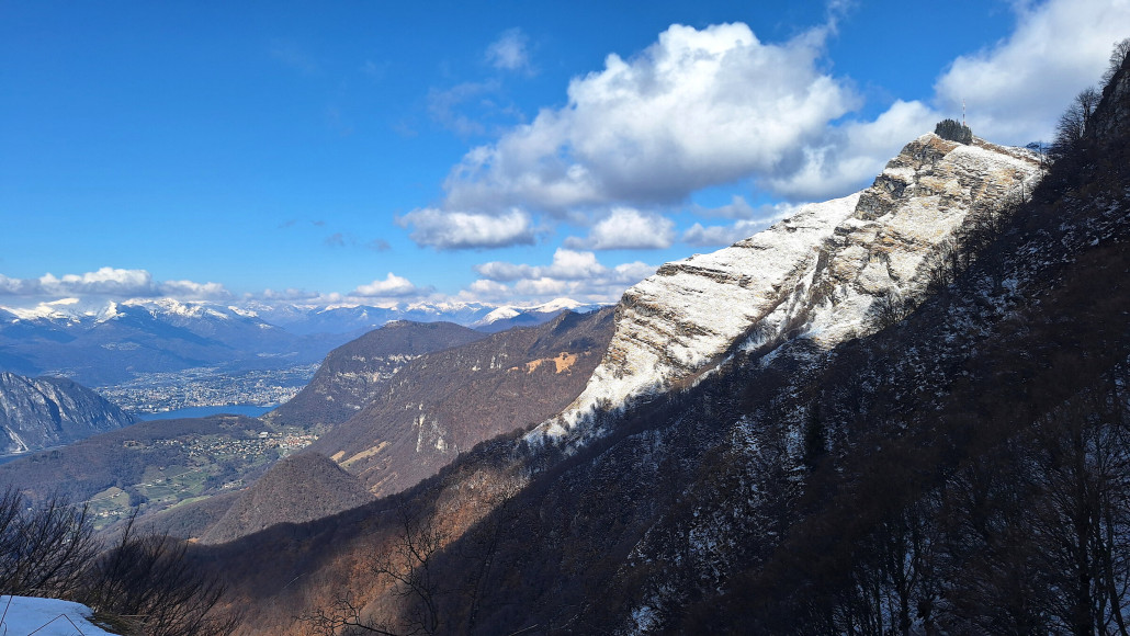 Generoso Gipfel und Tiefblick auf den Luganersee