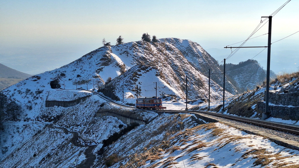 Letzte Bergfahrt für heute, der Personalzug
