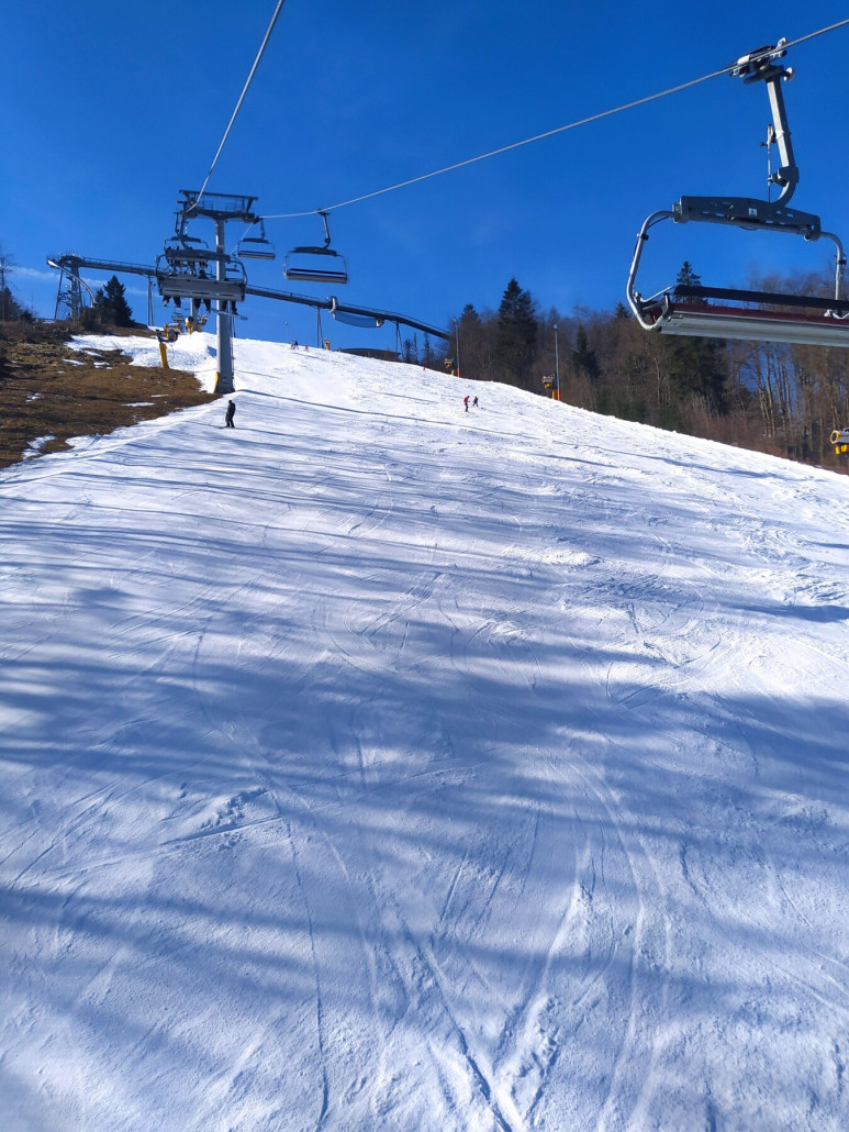 Slalomhang nach Mittag noch knallhart