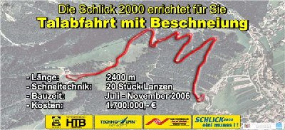 Neue talabfahrt schlick2000