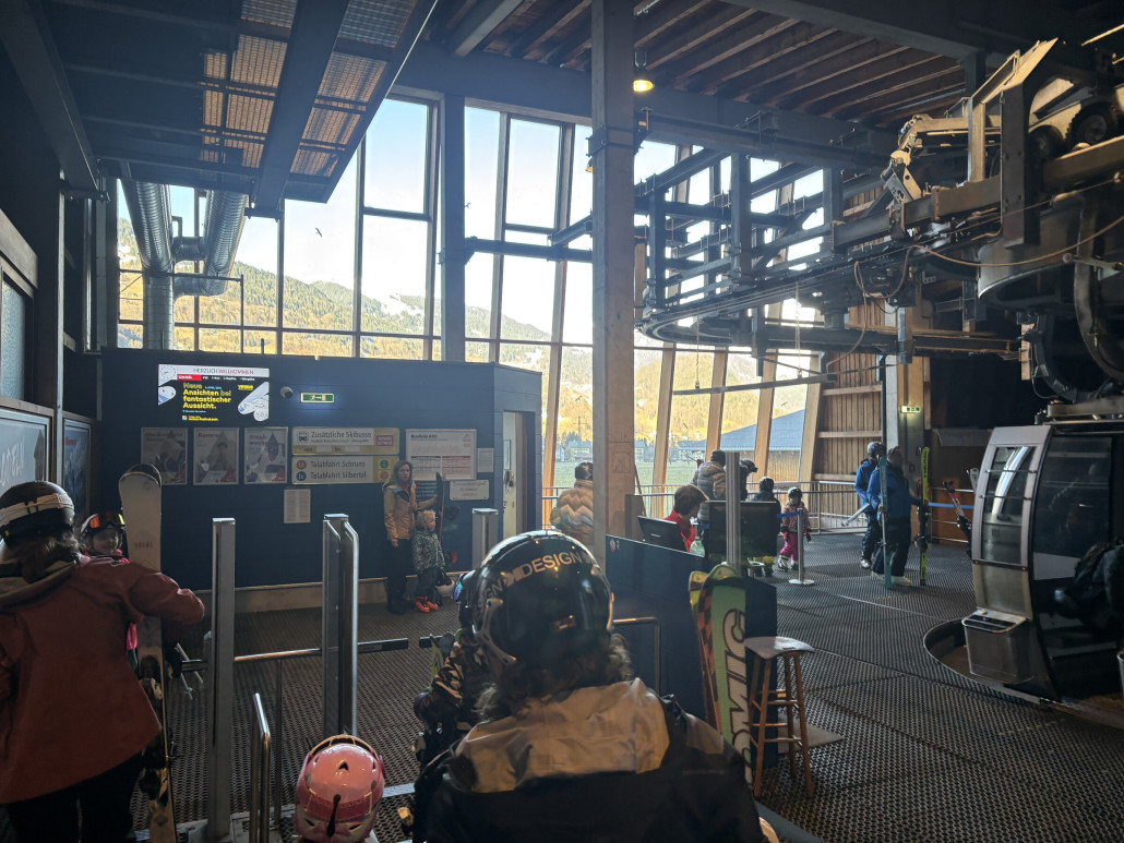 Auch im Tal morgens nie Wartezeiten