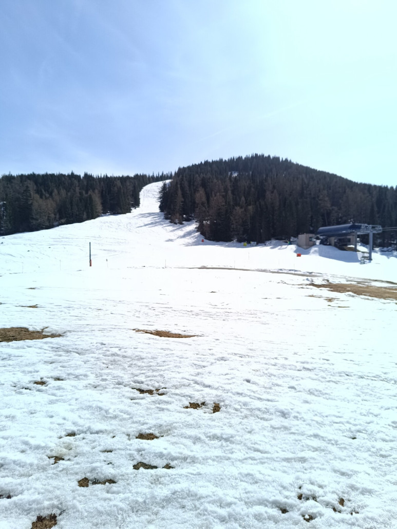 Blick auf Piste 2c