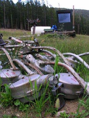 Bei der Talstation kurz vor Alice und der Abzweigung des Wanderwegs, der zum Firnfeld hoch führt