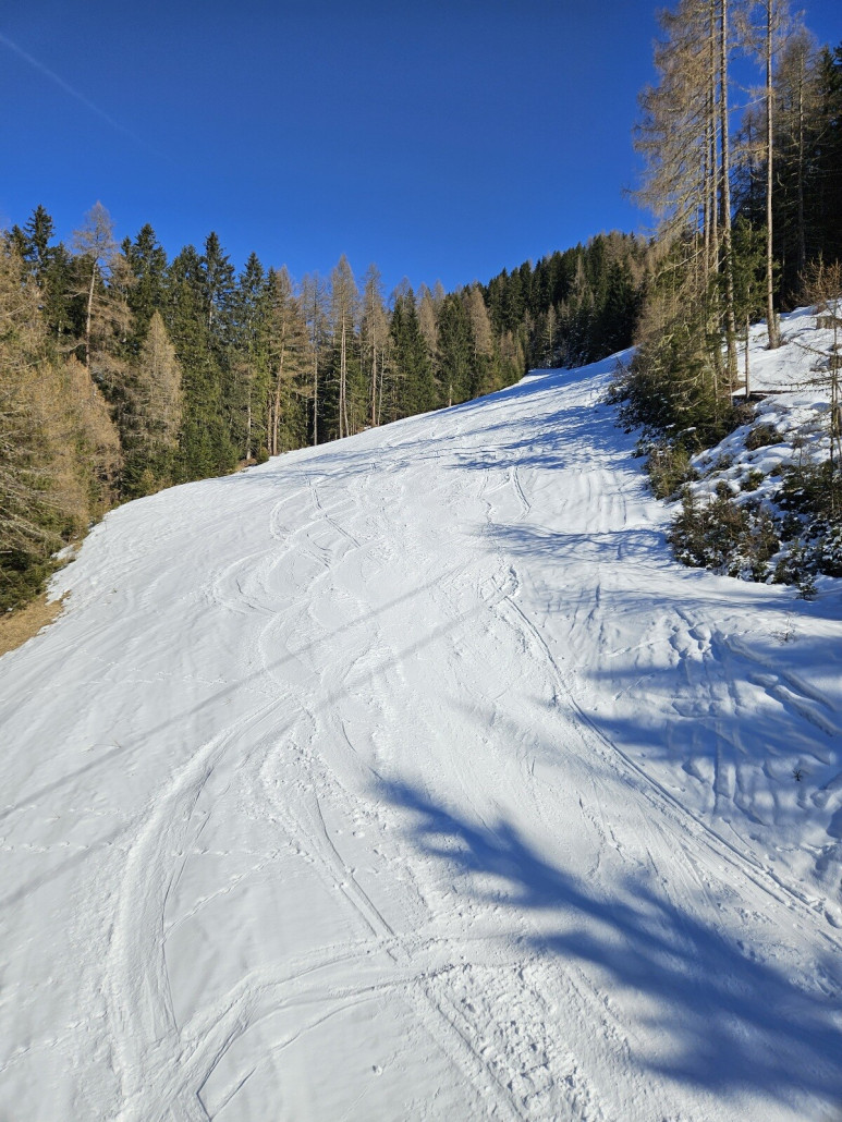 das wäre der obere Teil der Talabfahrt gewesen