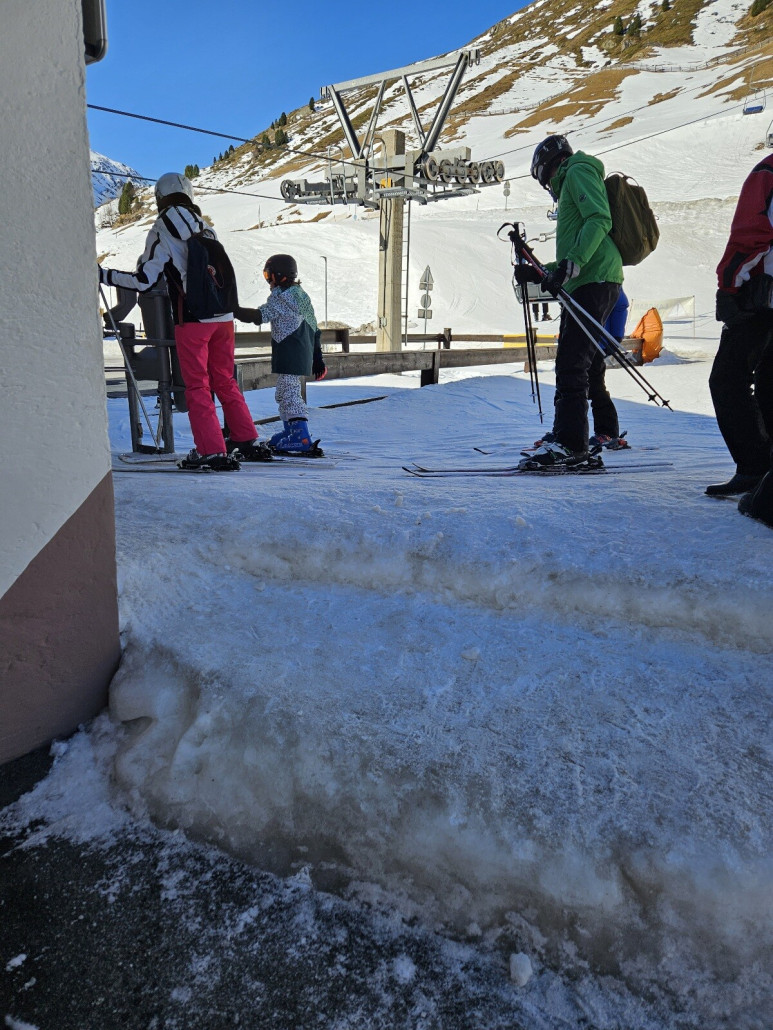 Anstellbereich an der DSB Wildspitze