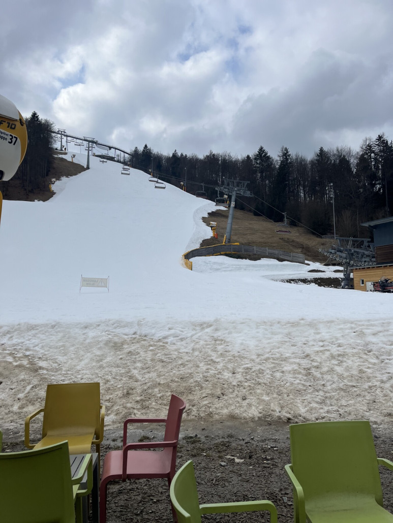 Schnee würde an der Kappe noch deutlich länger ausreichen