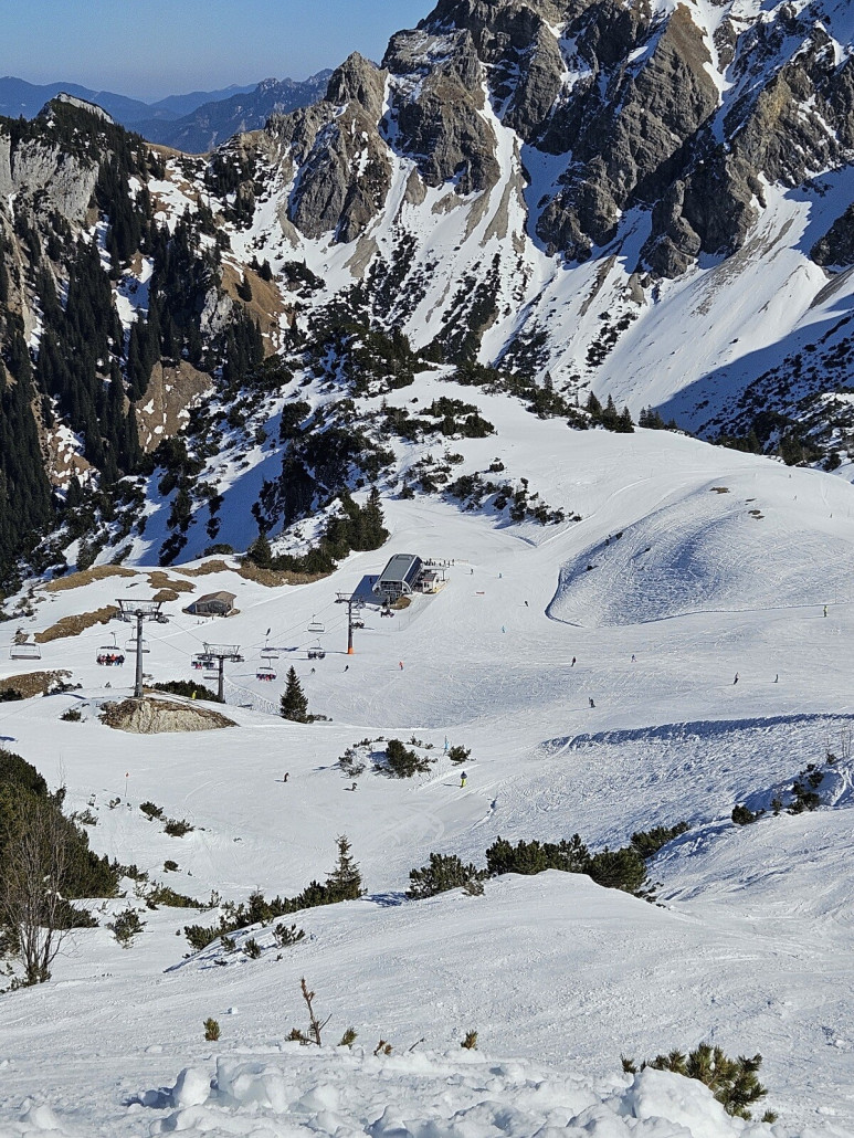 Trasse des Sessels mit Kulisse