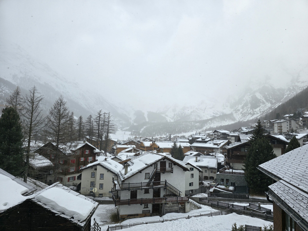 Ausblick vom Balkon gestern morgen