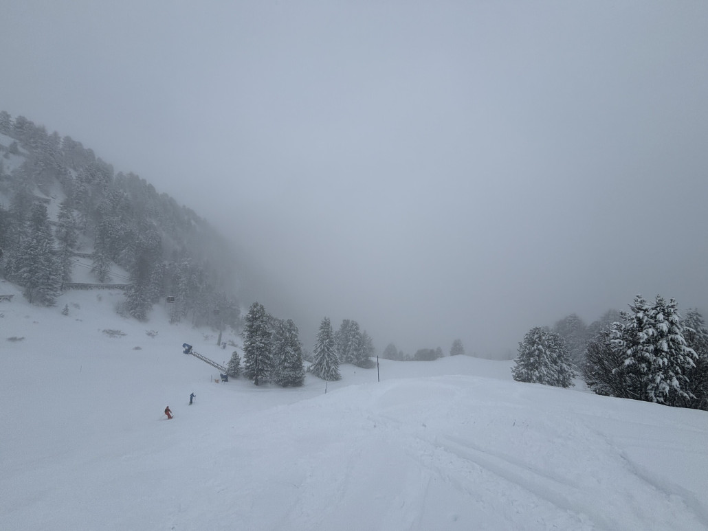 Danter am Morgen, kein Panorama aber schön viel Schnee