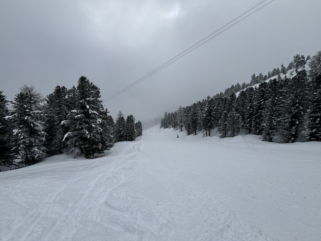 Rund um Piz Sella war die Sicht am Vormittag am besten