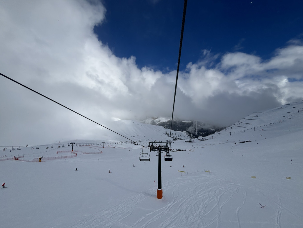 Blick zurück, bis nach Belvedere konnte man nicht ganz sehen