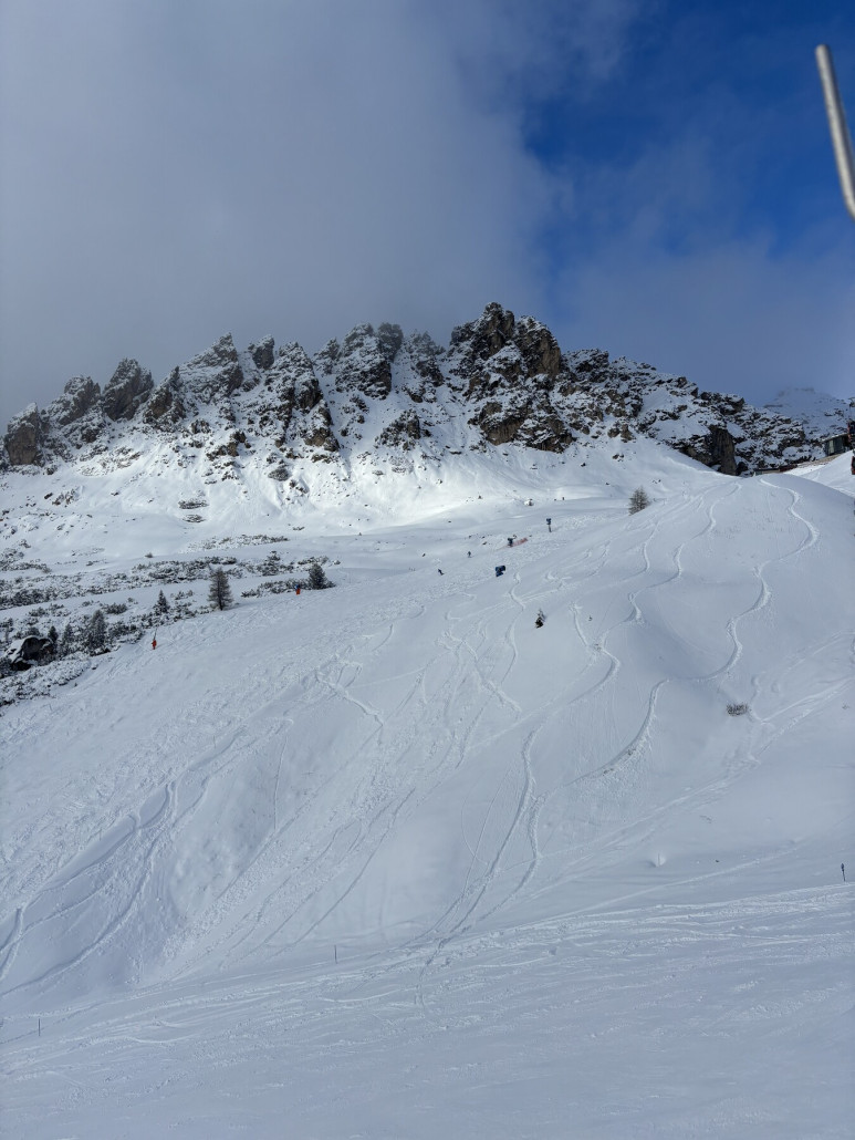 Powderlines an den Cir-Spitzen, das ging hervorragend