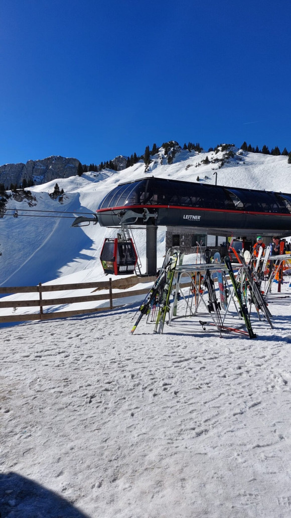 Bergstation mit dem neuen Steilhang