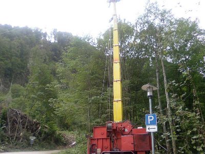 die Materialseilbahn