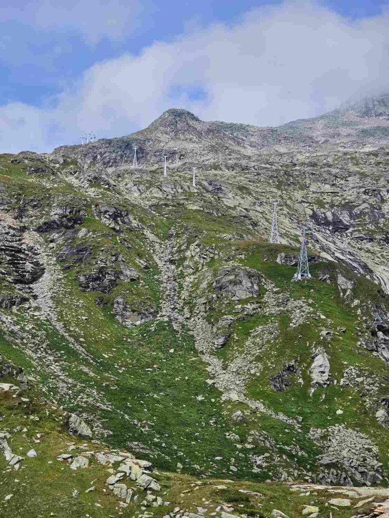 Trasse der recht steilen Eisseebahn.
