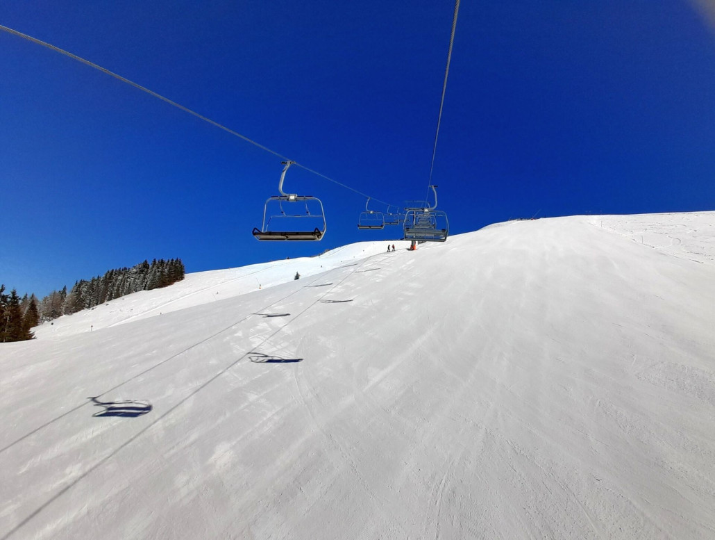 Piste Richtung Rigi: sehr gut