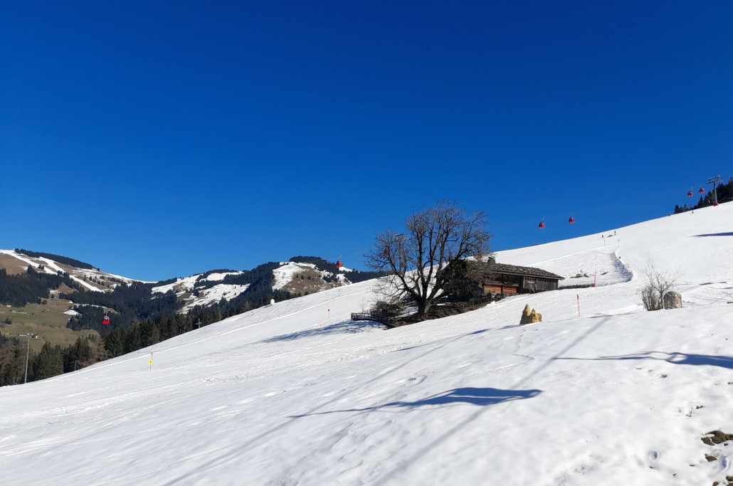 Stöcklalm: griffig bis weich am Nachmittag