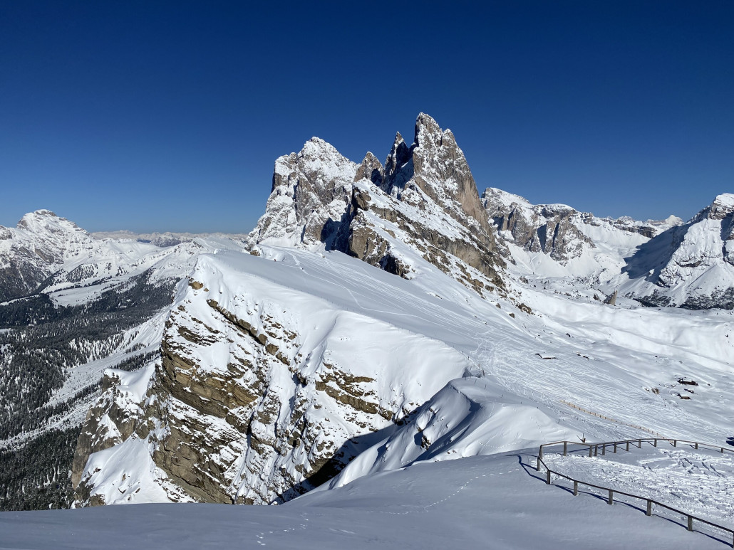 Schneemenge auf der Seceda