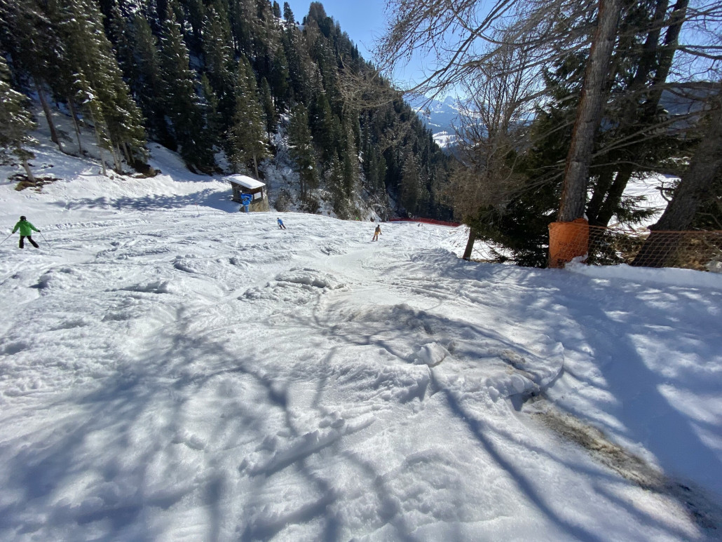 Schlimmste Stellte dann an der Einmündung unterhalb der Sangon Hütte