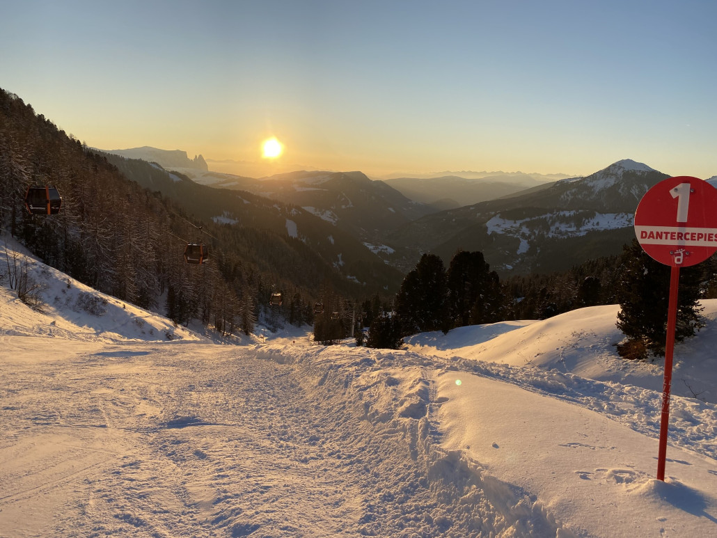 Letzte Fahrt von der Panorama Hütte nach Wolkenstein - die Dolomiten enttäuschen einfach nie