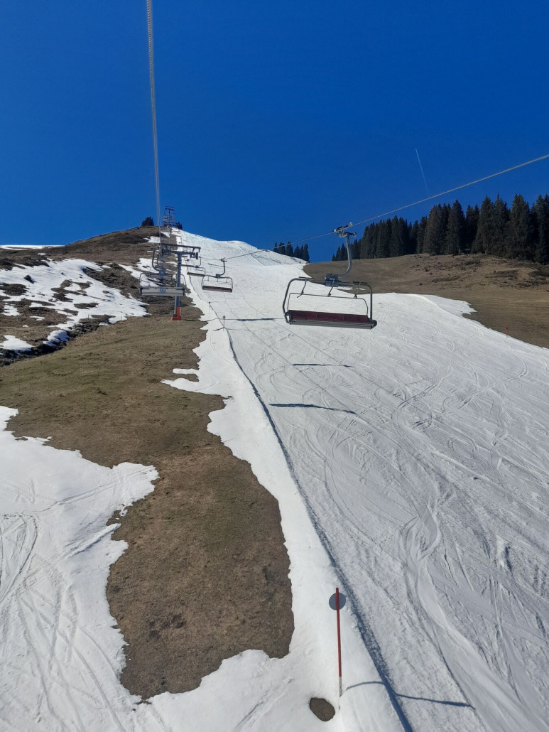 Köglbahn: tw. weich, ganz unten einige Schneehaufen