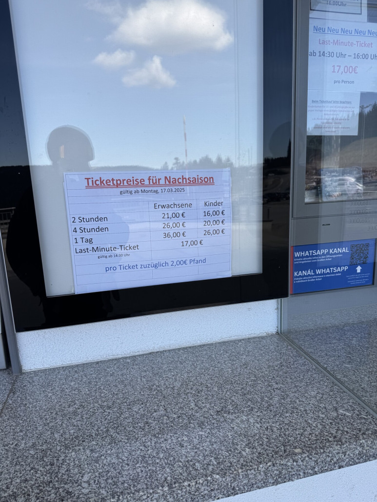 Es gelten ermässigte Preise.