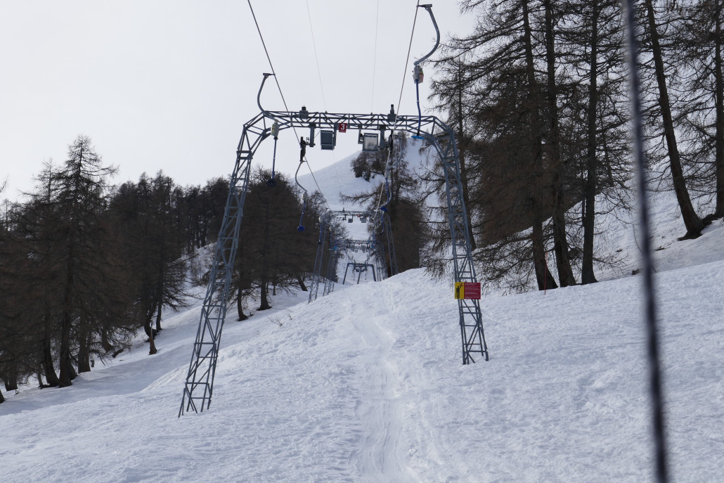 Mittlerer Streckenteil. Die SL hier ein wenig nach links hängend.