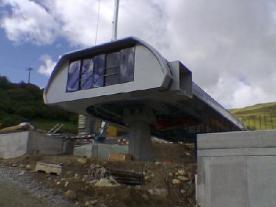Bau der Sesselbahn Mulinatsch, 23. August 2006 (Foto: Lucas Jacomet)