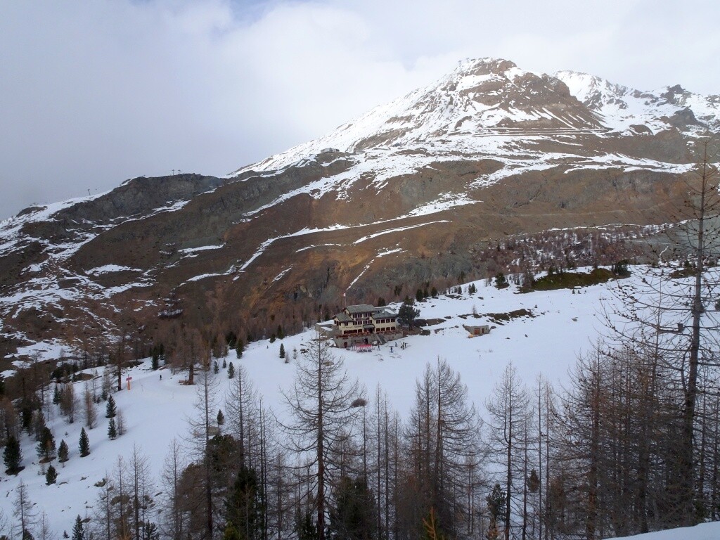 Grünsee und Rothorn – schon wenig Schnee auf 3100m – wenn auch Südflanke