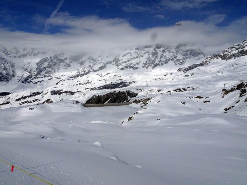 Blick zum Lago Goillet und Plan Maison