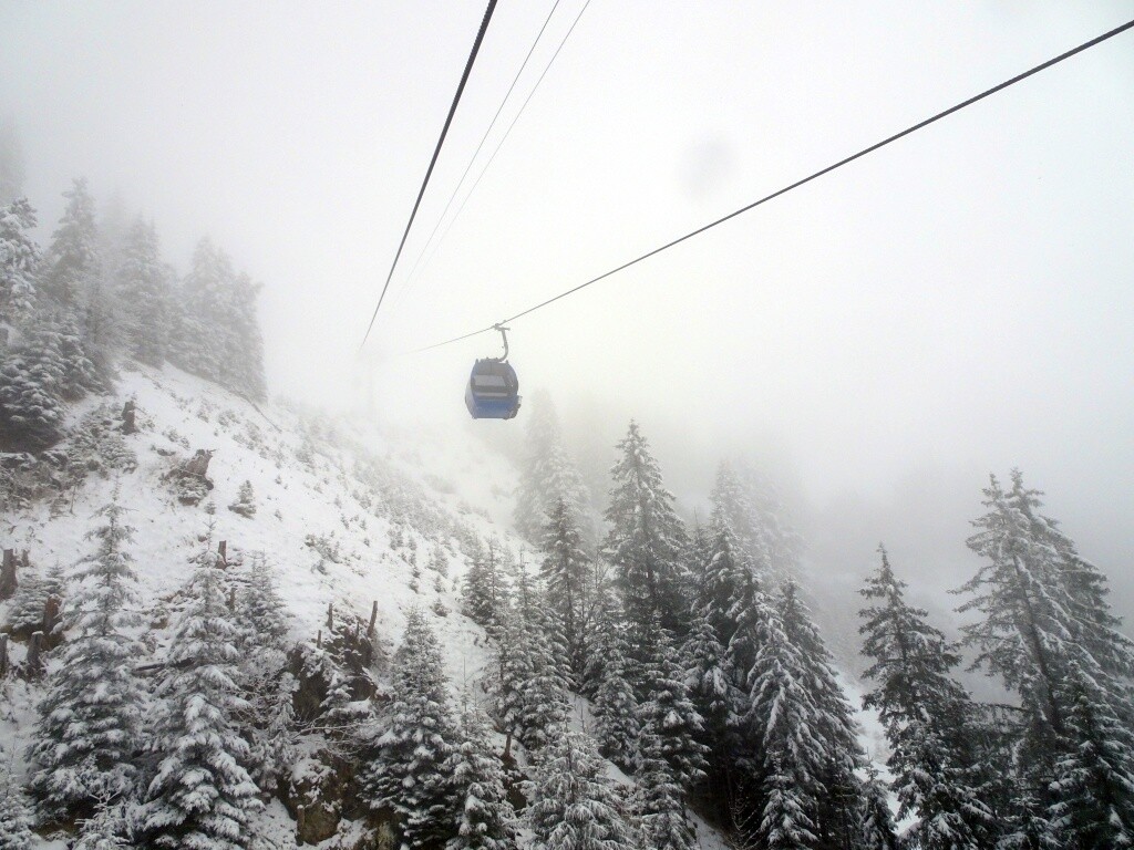 Gab ganz gut Neuschnee über Nacht – die Landschaft war wundervoll