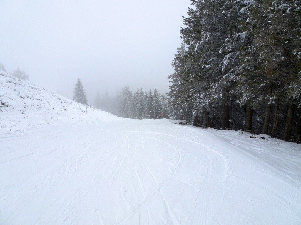 Piste zum Skilift Bire