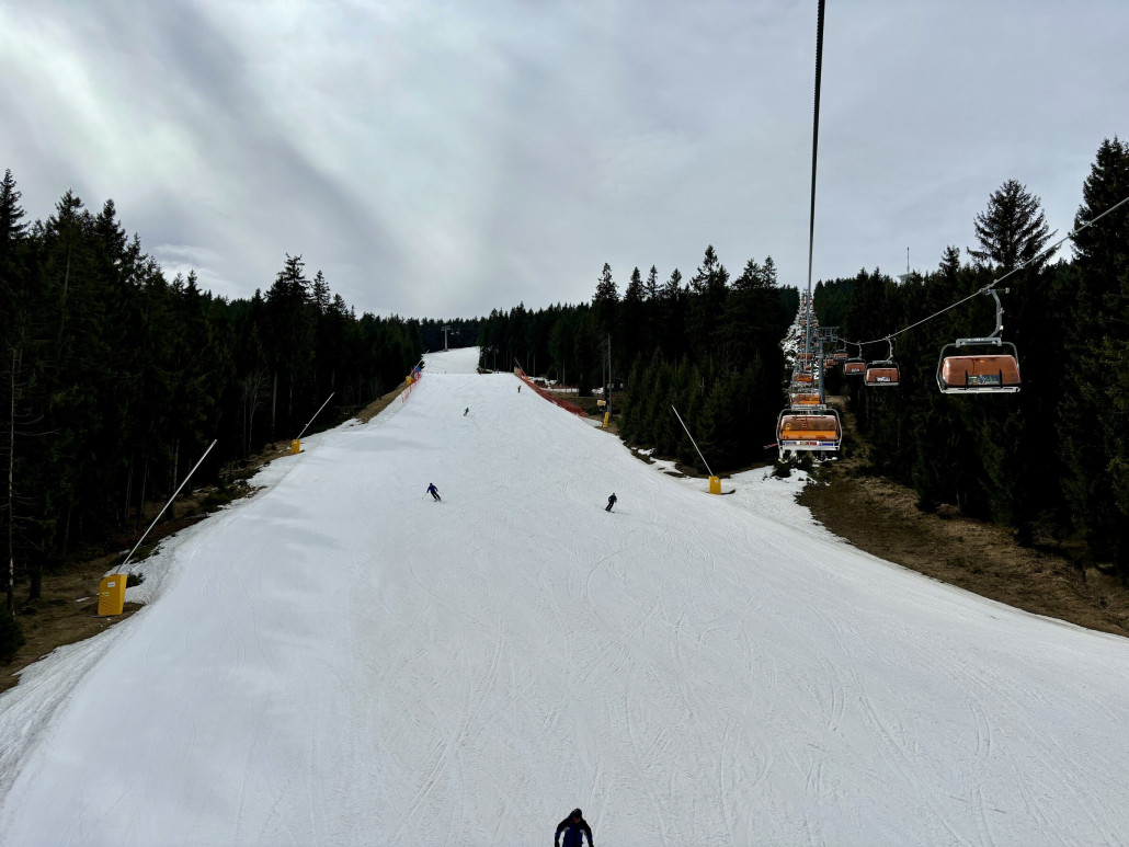 Parazovka (3) beste Piste des Tages, wir waren zwar erst 11.30Uhr dort aber die hielt richtig gut