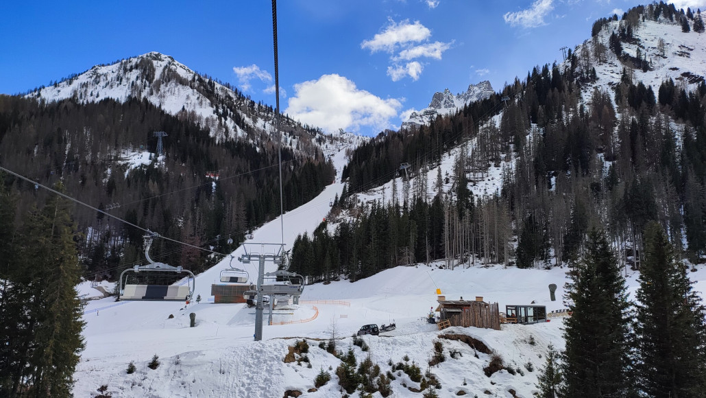 Arabba fly gegen 14.30 Uhr, gleich danach zog es zu.