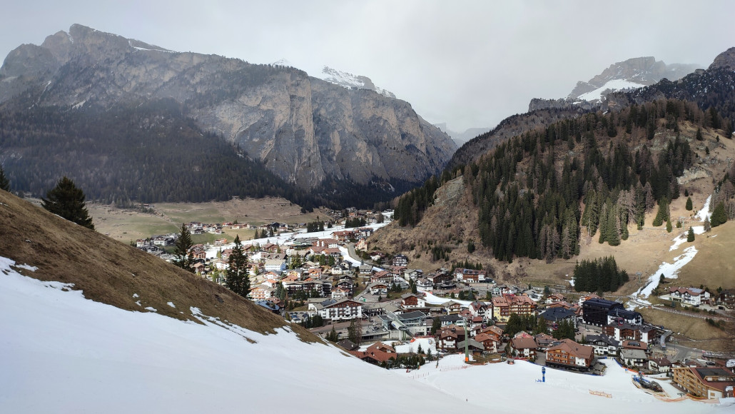 Blick zu Dantercepies (die hervorragend präpariert war) und Nives