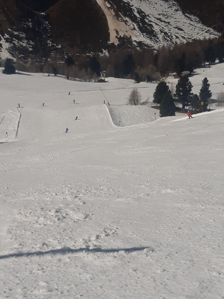 Piste 34 gegen 15 Uhr