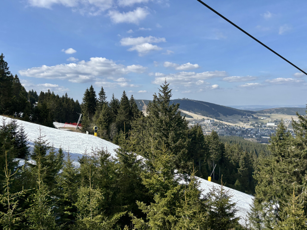 Im Blick von der Seite sieht man die Reserven