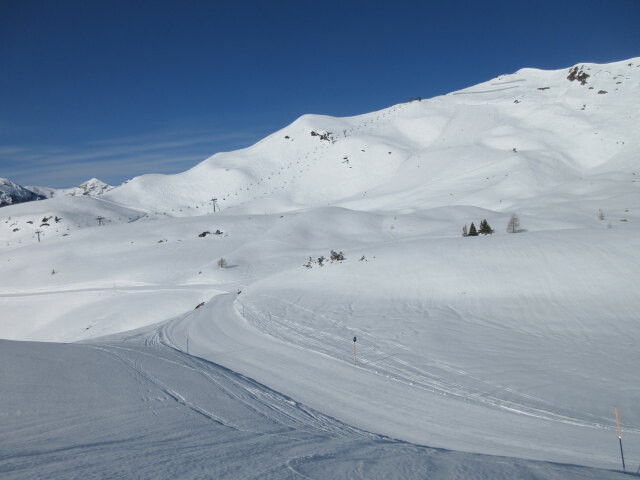 Piste 9d, im Hintergrund der 4-CLF Seekareck