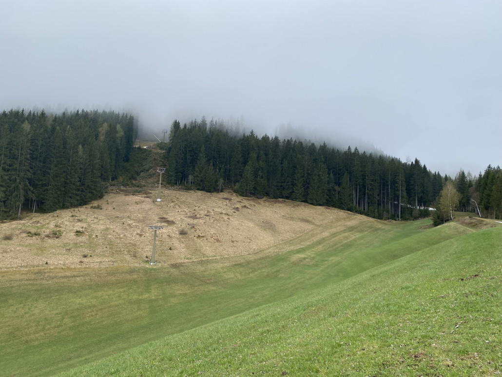 Blick zu Stützen 5, 6 und 7