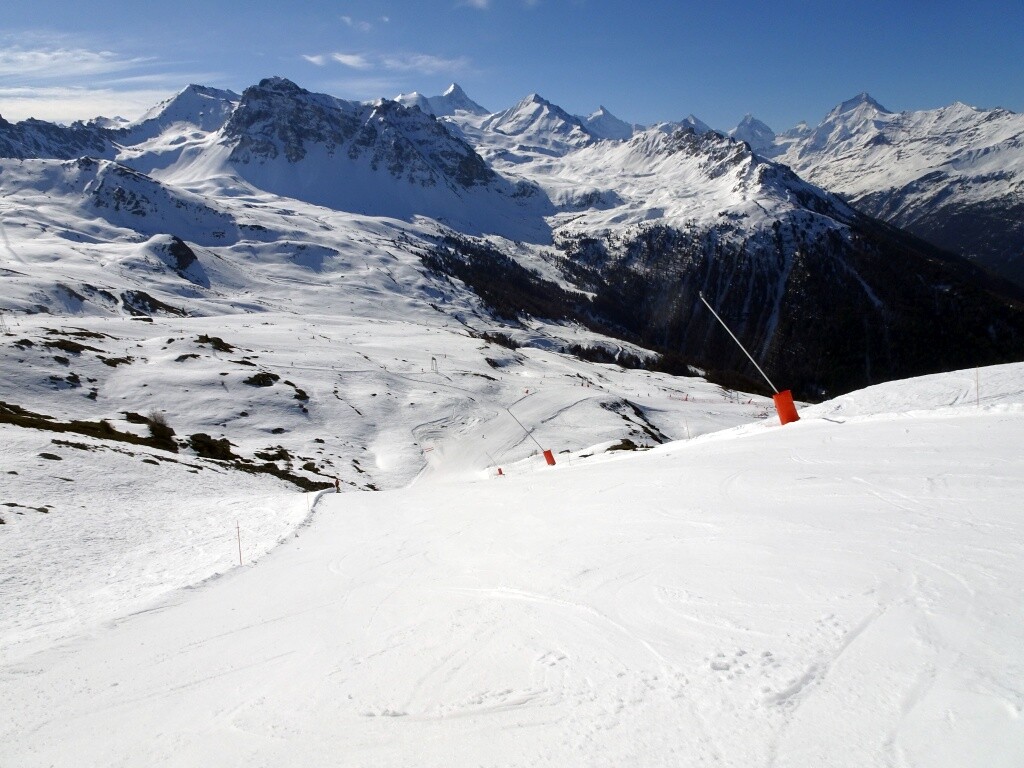 Perfektes Firnfenster auf der Championnats Suisses – die Couronne impériale thront im Hintergrund und wird uns den ganzen Tag verfolgen.