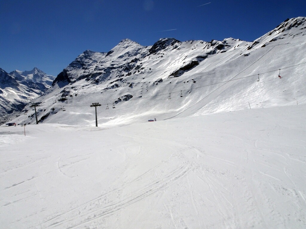 Nachmittags dann noch leerer – Piste Combe.