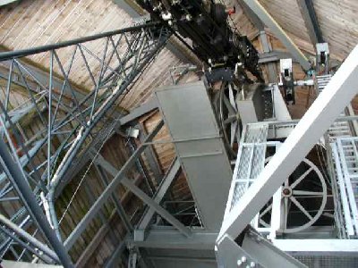 ein Spezialbild, unterm Dach der Bergstation