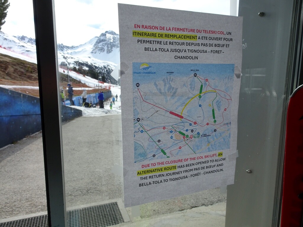 Der ehemalige Verbindungsweg vom Pas de Boeuf zurück nach Tignousa wurde zwecks Rückbringerfunktion präpariert und geöffnet.