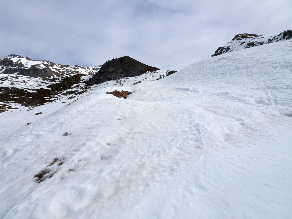Hier ging bis 2002 der Pas de Boeuf hinauf.