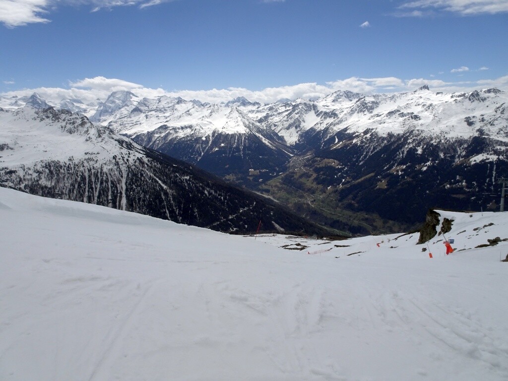 Was ein Kontrast ins Tal auf der Championnats Suisses.